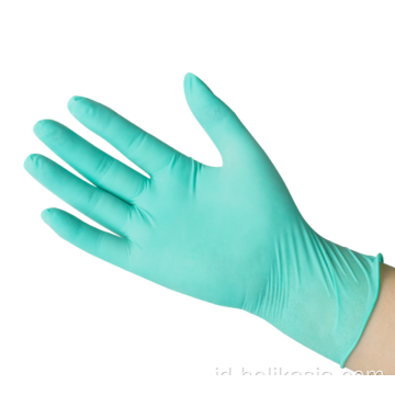 9 inci sarung tangan inspeksi lateks biasa hijau